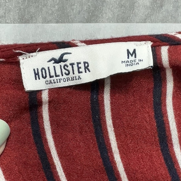 Hollister Maroon Striped Romper Size Medium - Picture 3 of 4